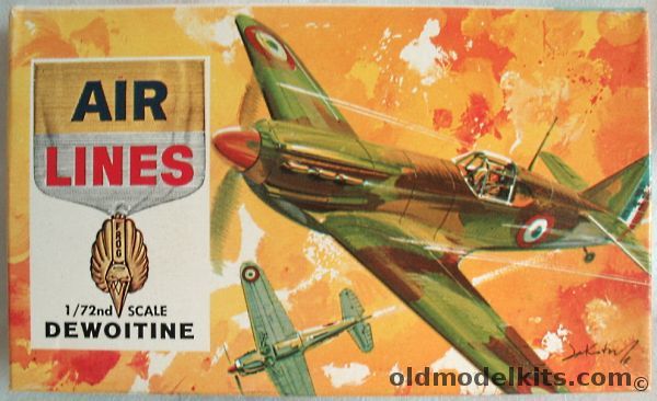 Air Lines 1/72 Dewoitine D-520C - (ex-Frog D520C), 3901 plastic model kit